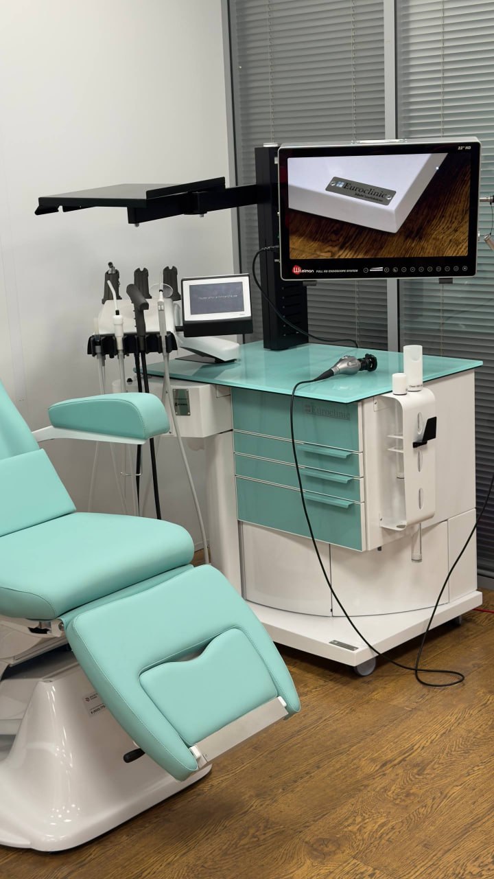 ЛОР-комбайн Euroclinic Otocompact Steel с видеоэндоскопией Steinmann