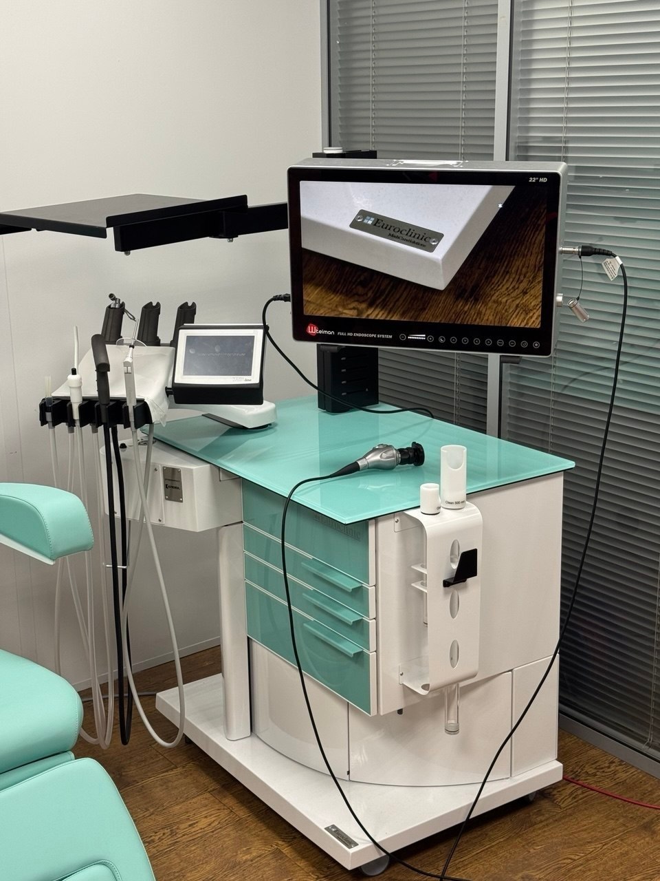 ЛОР-комбайн Euroclinic Otocompact Steel с видеоэндоскопией Steinmann